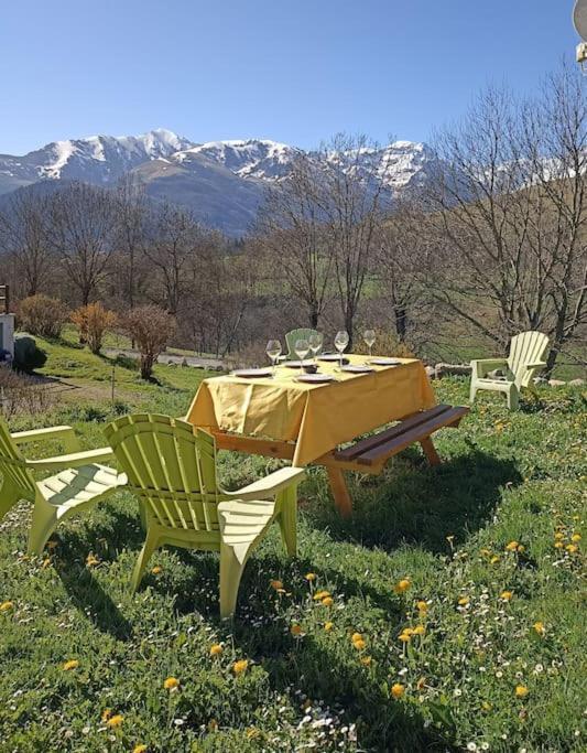 Maison De Montagne Au Calme Avec Cheminee Poubeau Luaran gambar